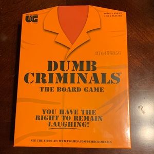 Dumb Criminals Board Game New and Sealed